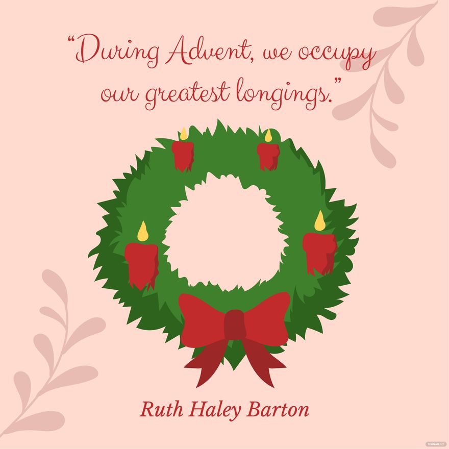 Advent Quote Vector in Illustrator, PSD, EPS, SVG, JPG, PNG