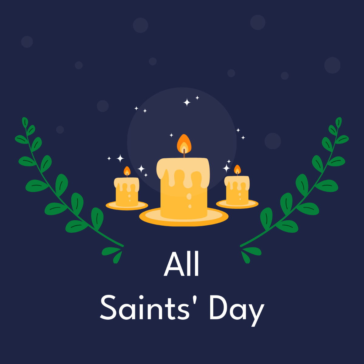 Free All Saints' Day Celebration Vector Template