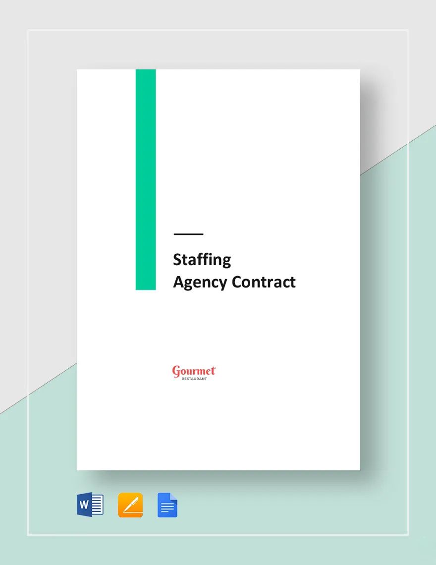 Restaurant Staffing Agency Contract Template