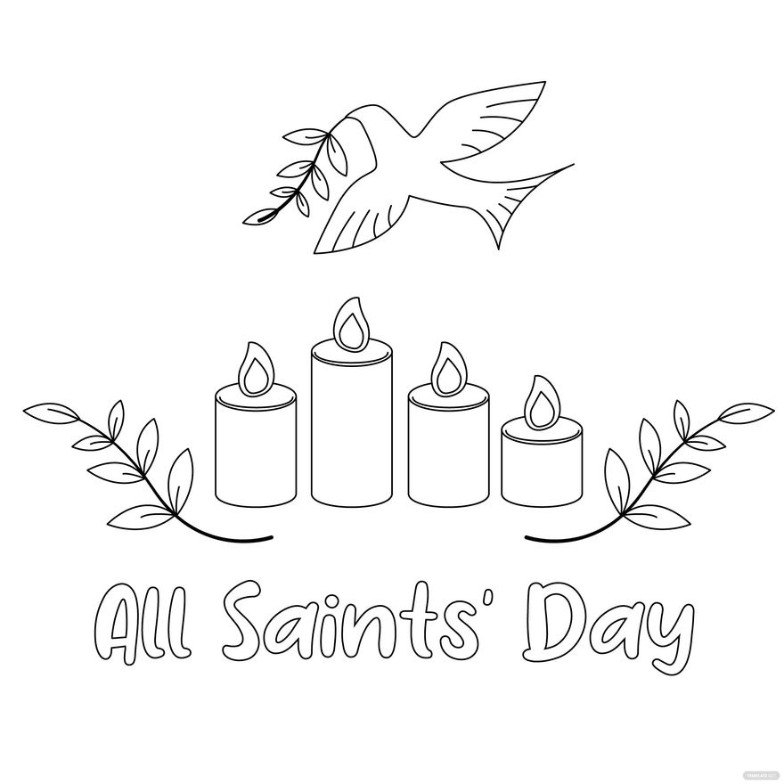 Free Happy All Saints' Day Vector - Download in Illustrator, PSD, EPS ...