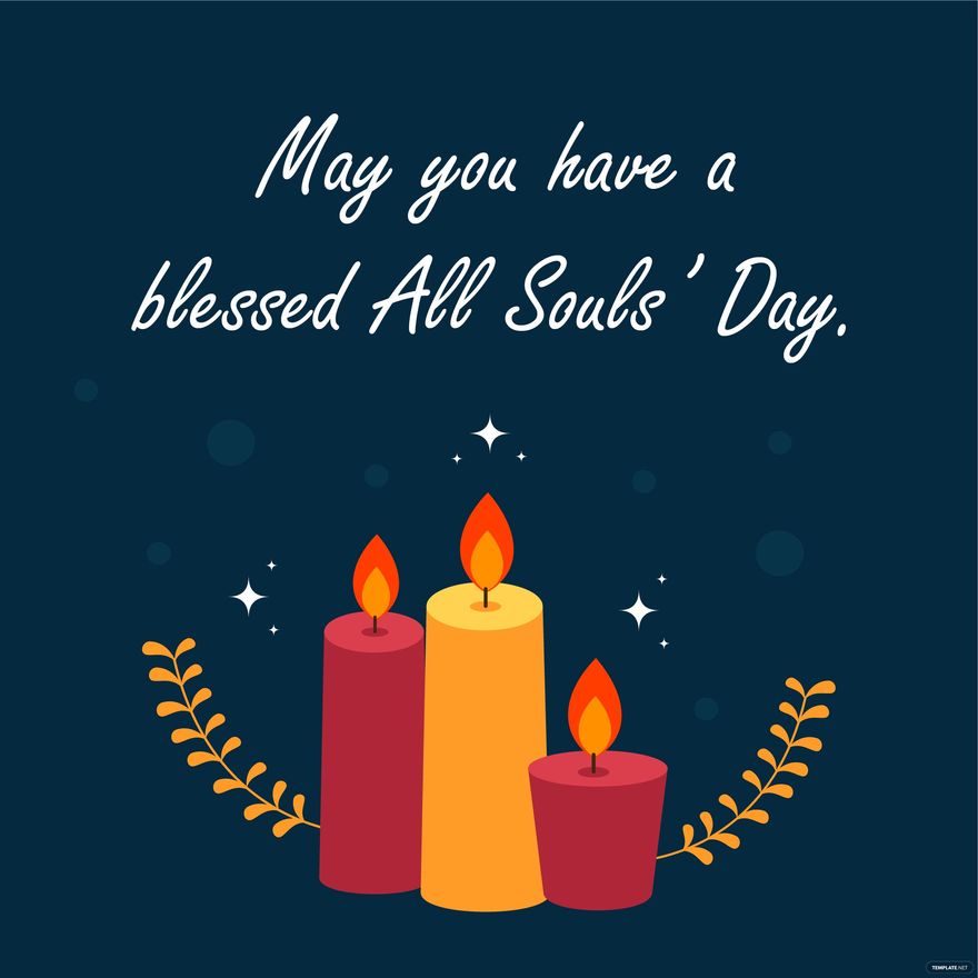 Free All Souls' Day Wishes Vector in Illustrator, PSD, EPS, SVG, JPG, PNG