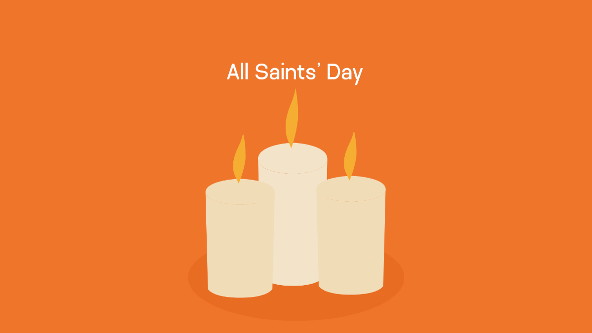 High Resolution All Saints' Day Background Template
