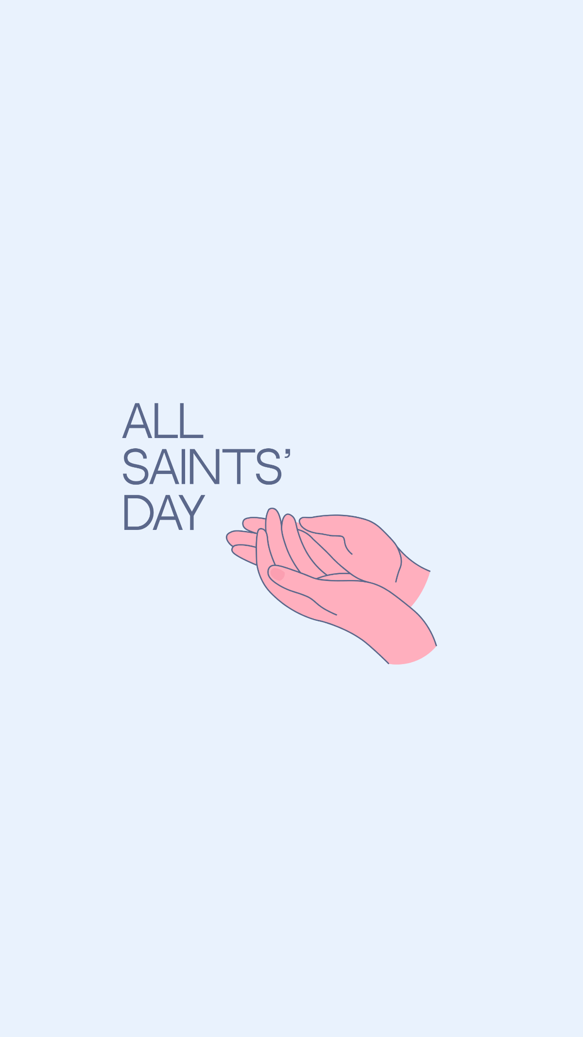 All Saints' Day iPhone Background Template