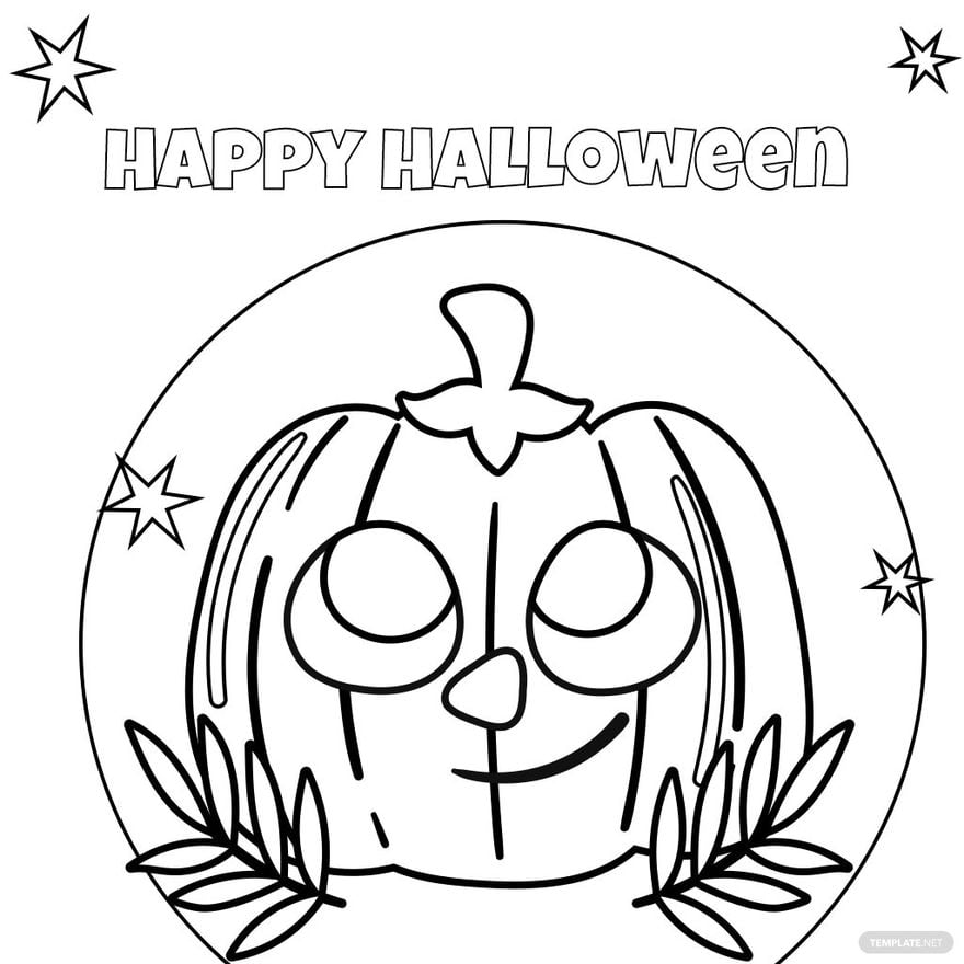 Free Cute Halloween Drawing in PDF, Illustrator, PSD, EPS, SVG, JPG, PNG
