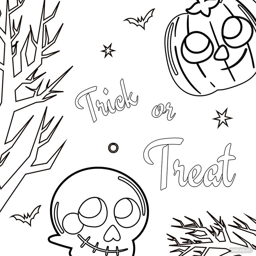 Free Halloween Cartoon Drawing in PDF, Illustrator, PSD, EPS, SVG, JPG, PNG