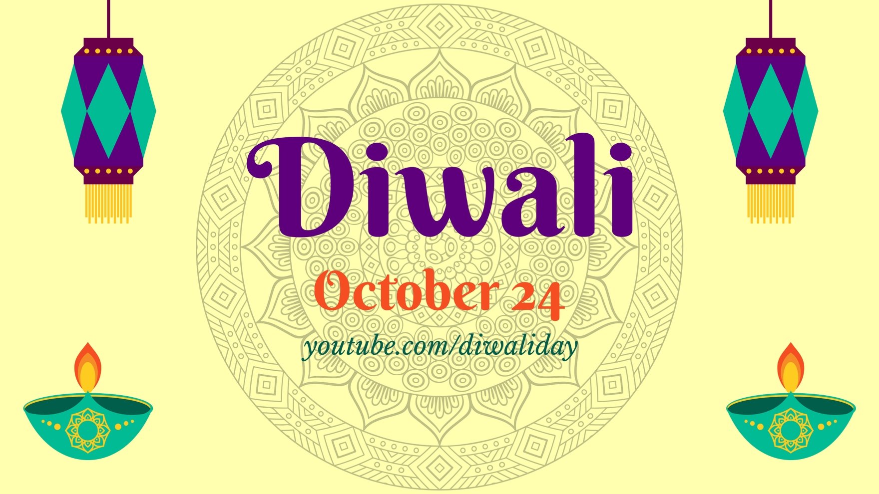 Free Diwali YouTube Cover in Illustrator, PSD, EPS, SVG, JPG, PNG