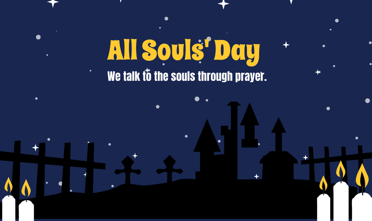 Free All Souls' Day Flyer Background Template
