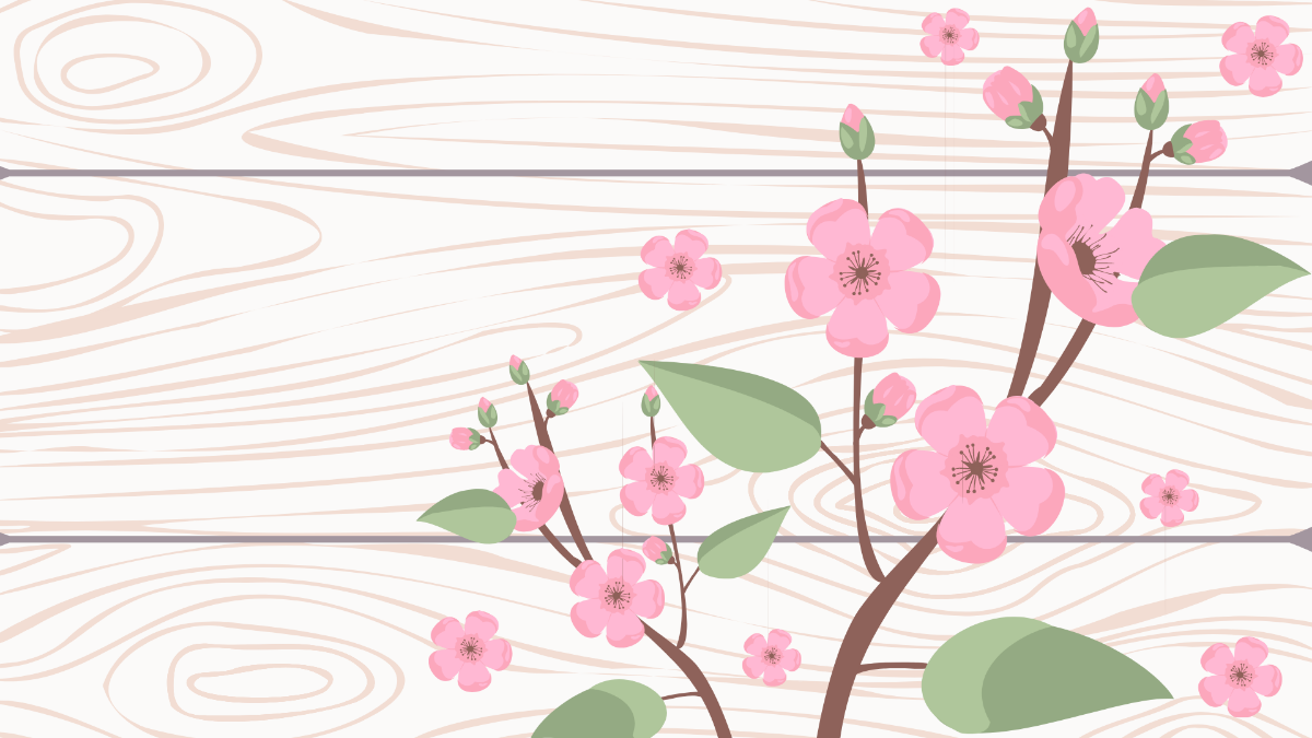 Spring White Background Template