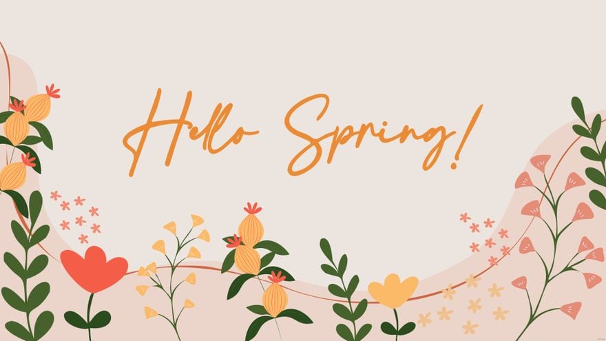 Free Spring Time Background - EPS, Illustrator, JPG, PNG, SVG 