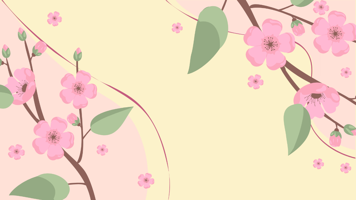 Pink Spring Background Template