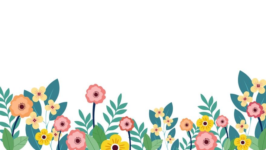 Free Spring Flower White Background - EPS, Illustrator, JPG, PNG, SVG |  