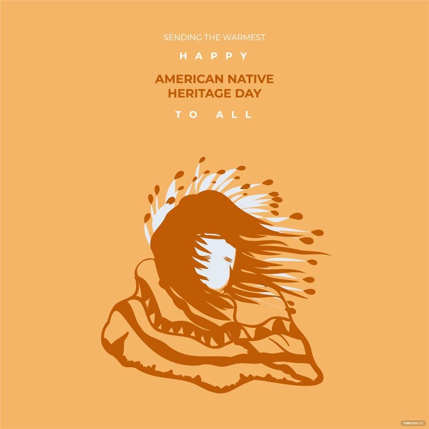 American Indian Heritage Day Wishes Vector