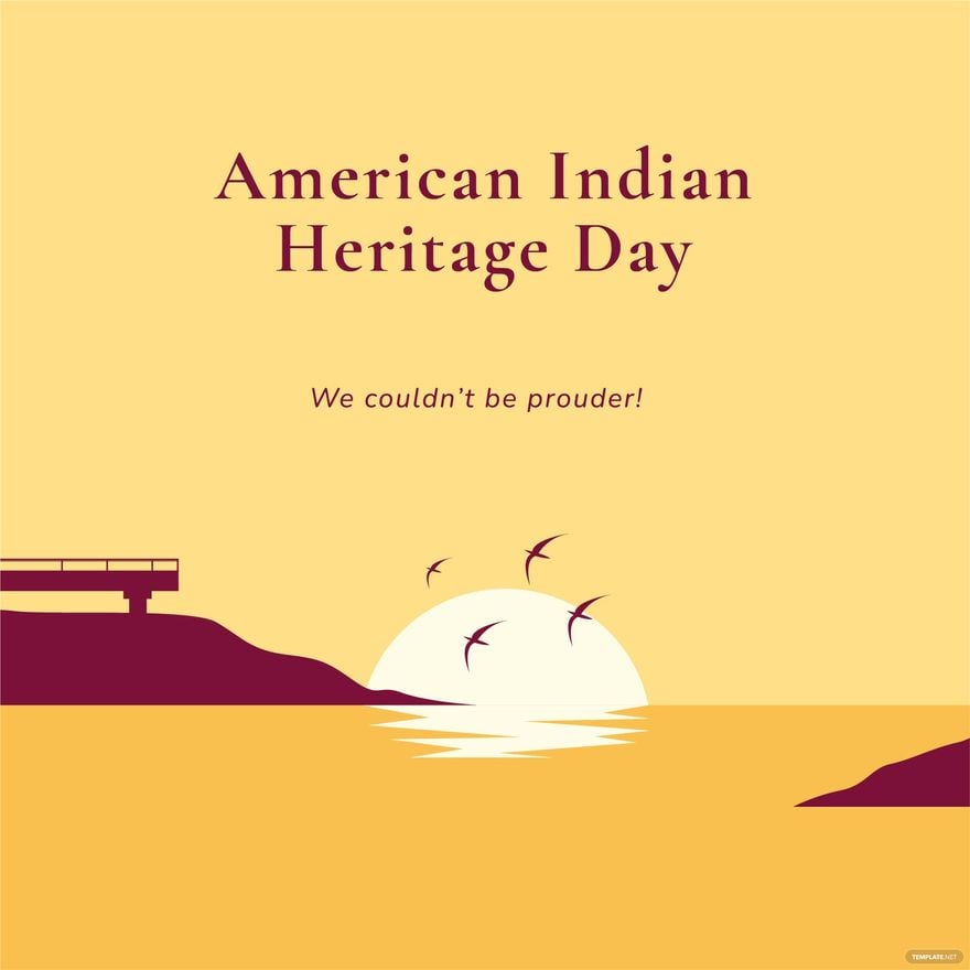 American Indian Heritage Day Poster Vector