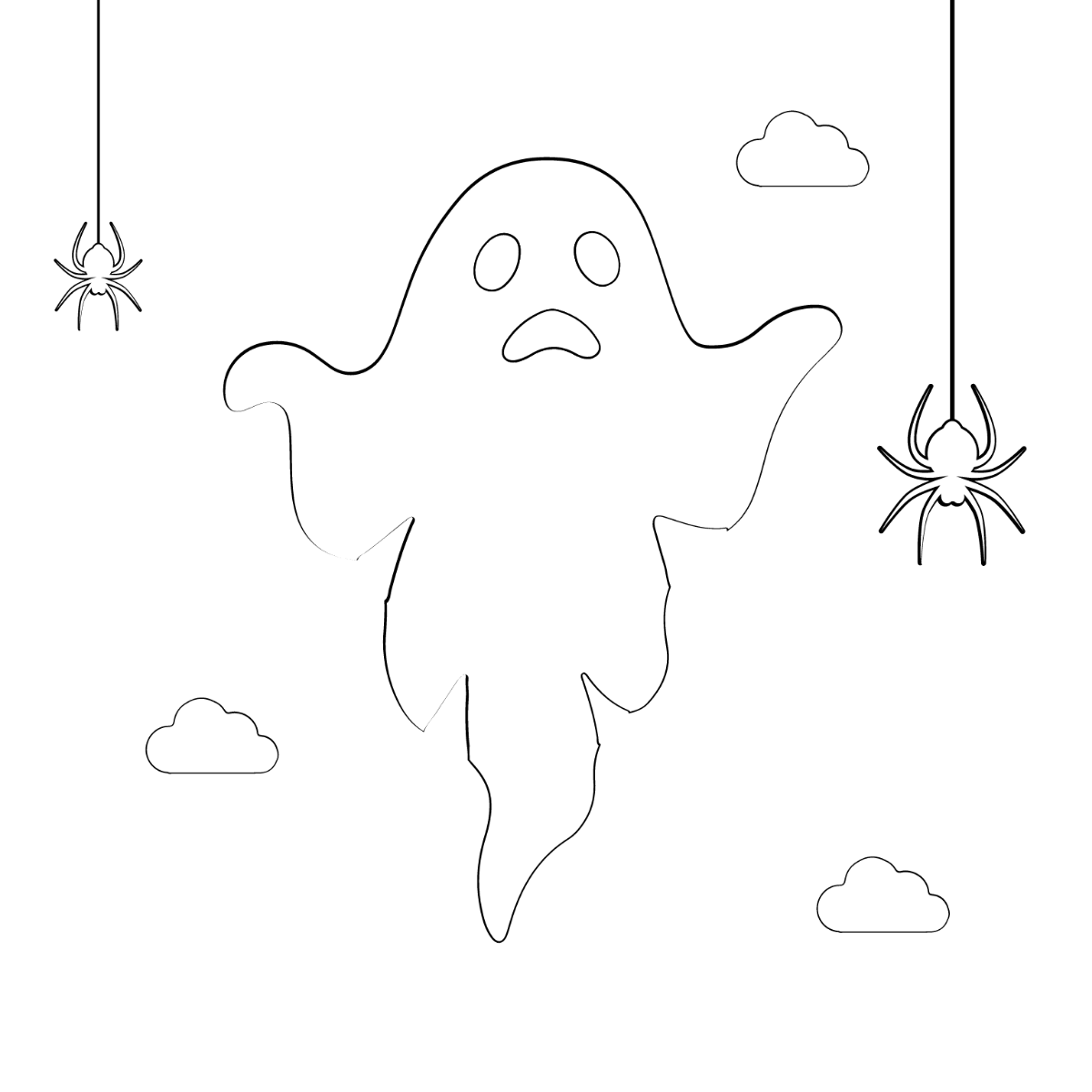 Easy Halloween Drawing Template