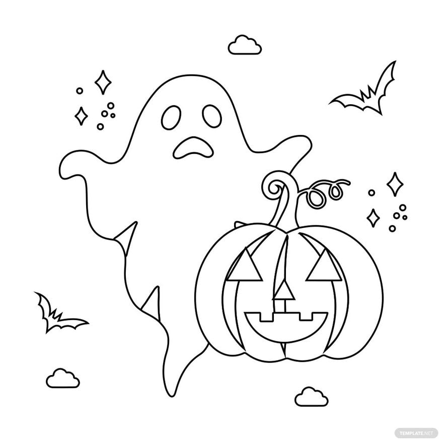 Free Halloween Day Drawing in PDF, Illustrator, PSD, EPS, SVG, JPG, PNG