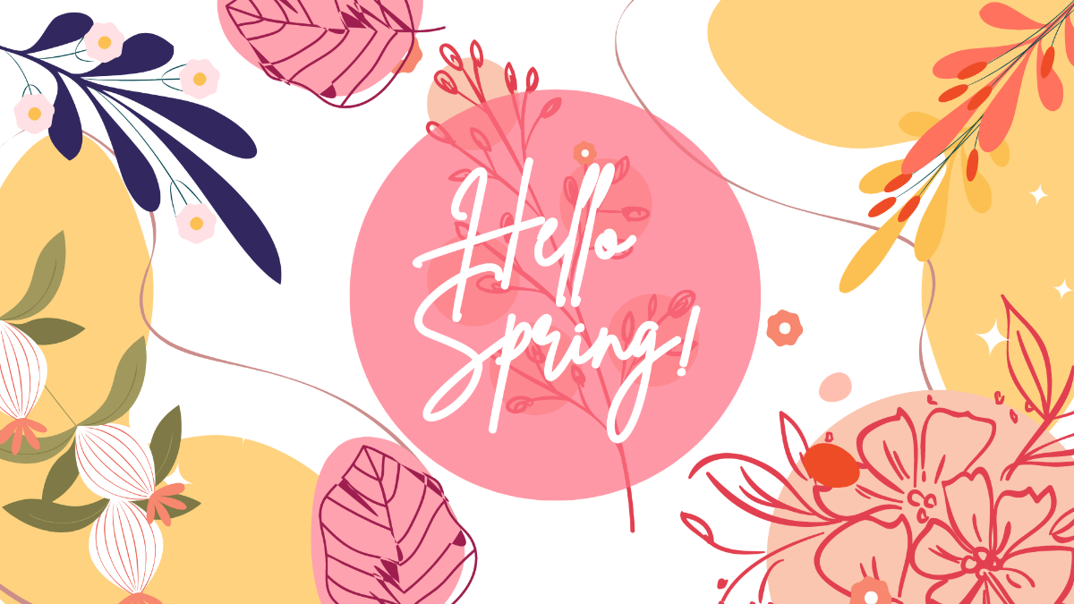 Hello Spring Background Template