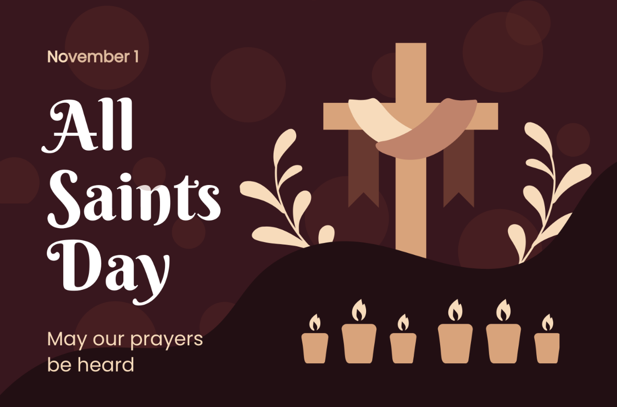All Saints' Day Banner Template