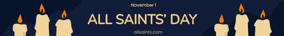 All Saints' Day Website Banner Template