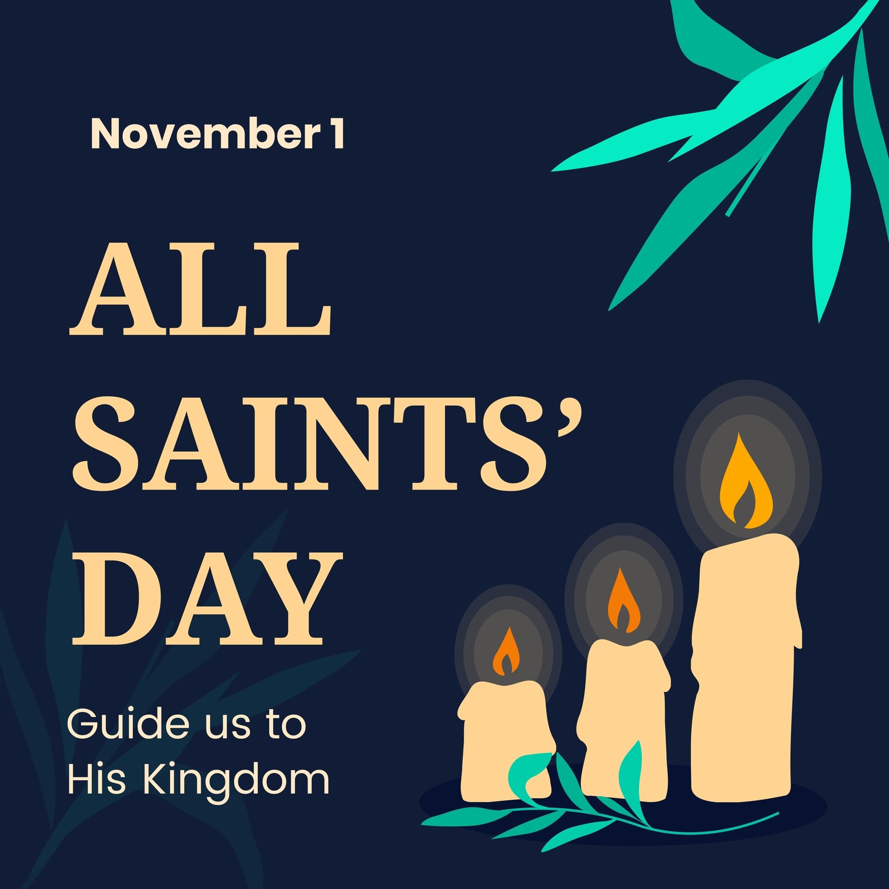 All Saints' Day FB Post in Illustrator, PSD, EPS, SVG, JPG, PNG