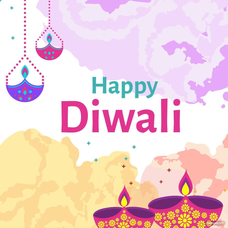 happy diwali illustration free download