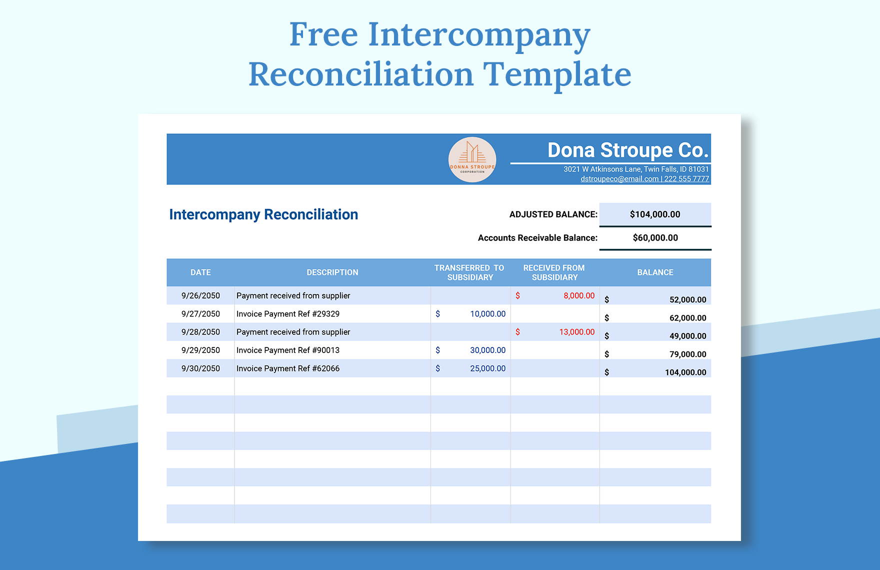 FREE Intercompany Template Download In Word Google Docs Excel 