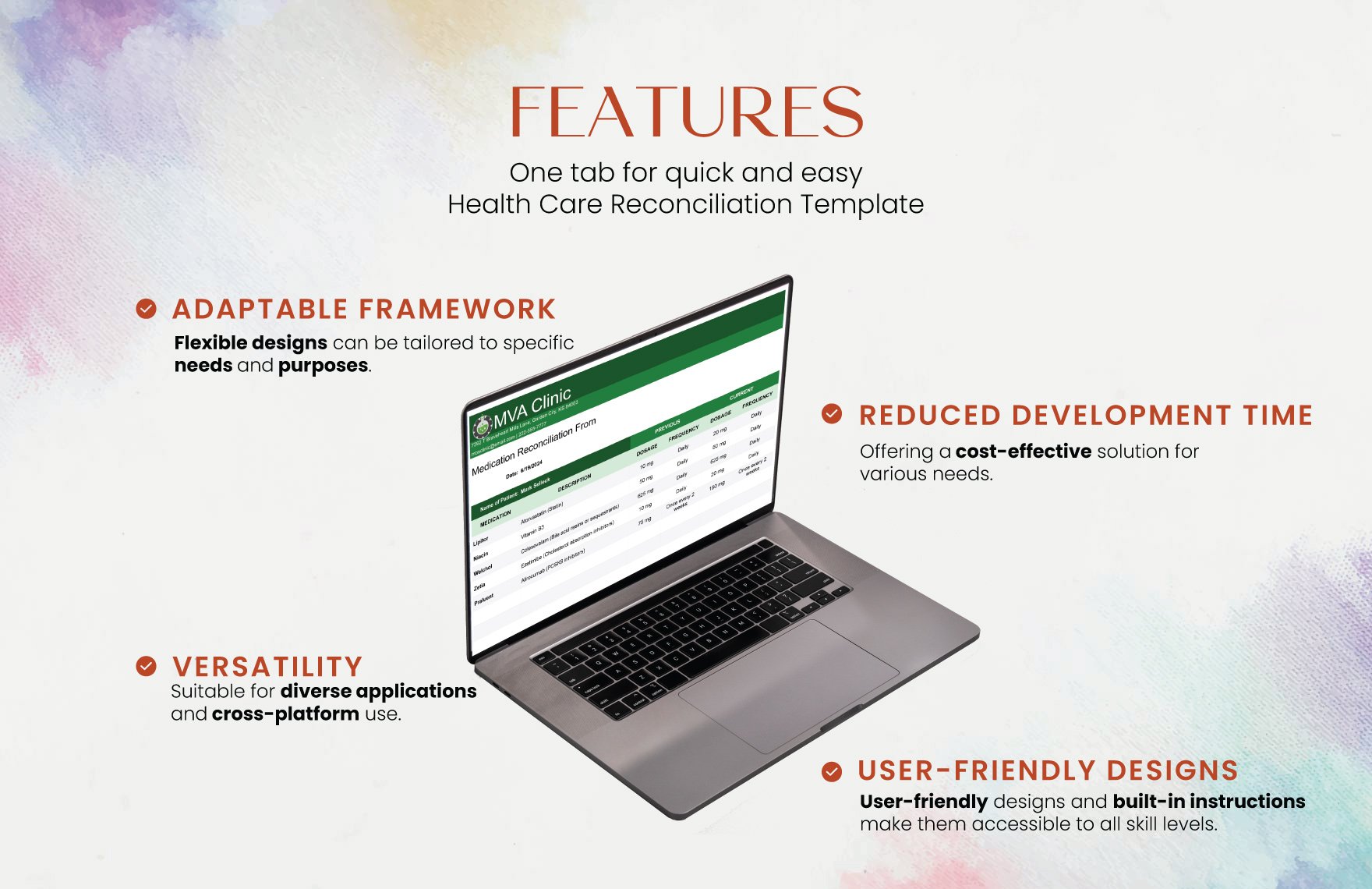 Health Care Reconciliation Template