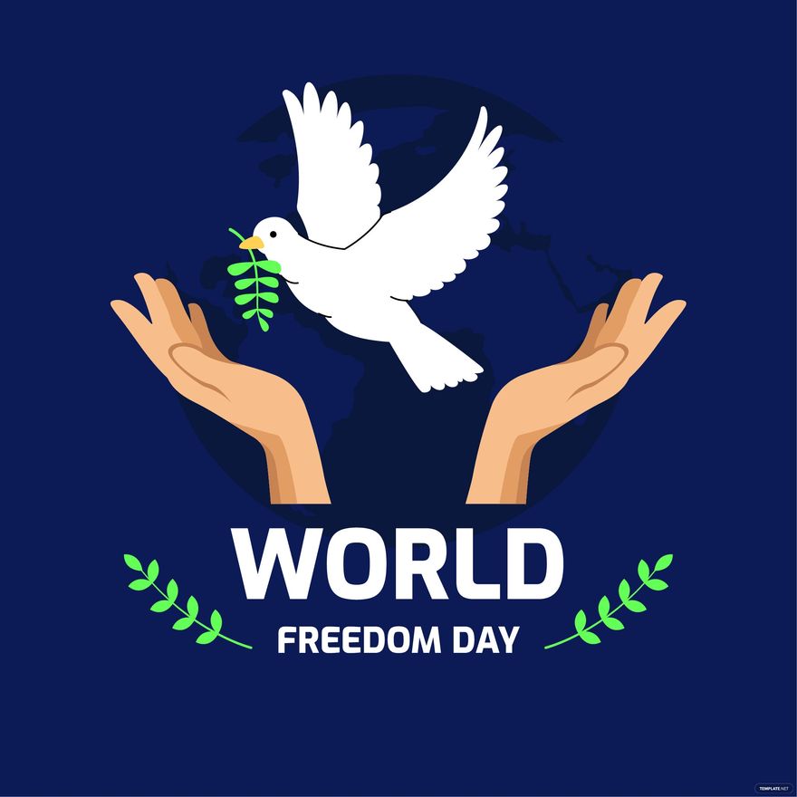 World Freedom Day Clipart Vector