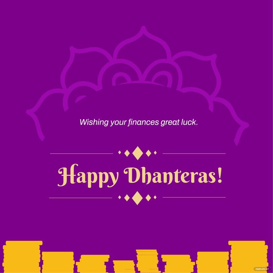 Free Dhanteras Wishes Vector