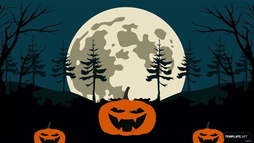 Halloween Drawing Background in PSD, Illustrator, SVG, JPG, EPS, PNG ...