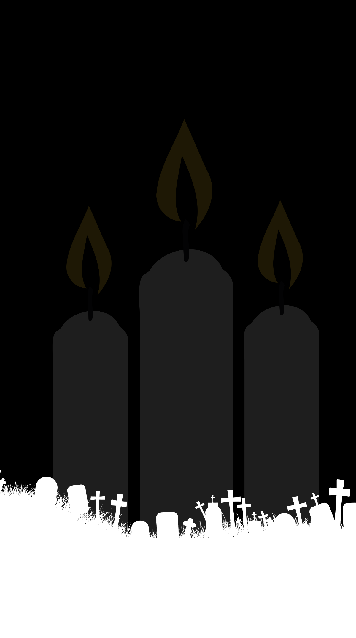 All Souls' Day iPhone Background Template