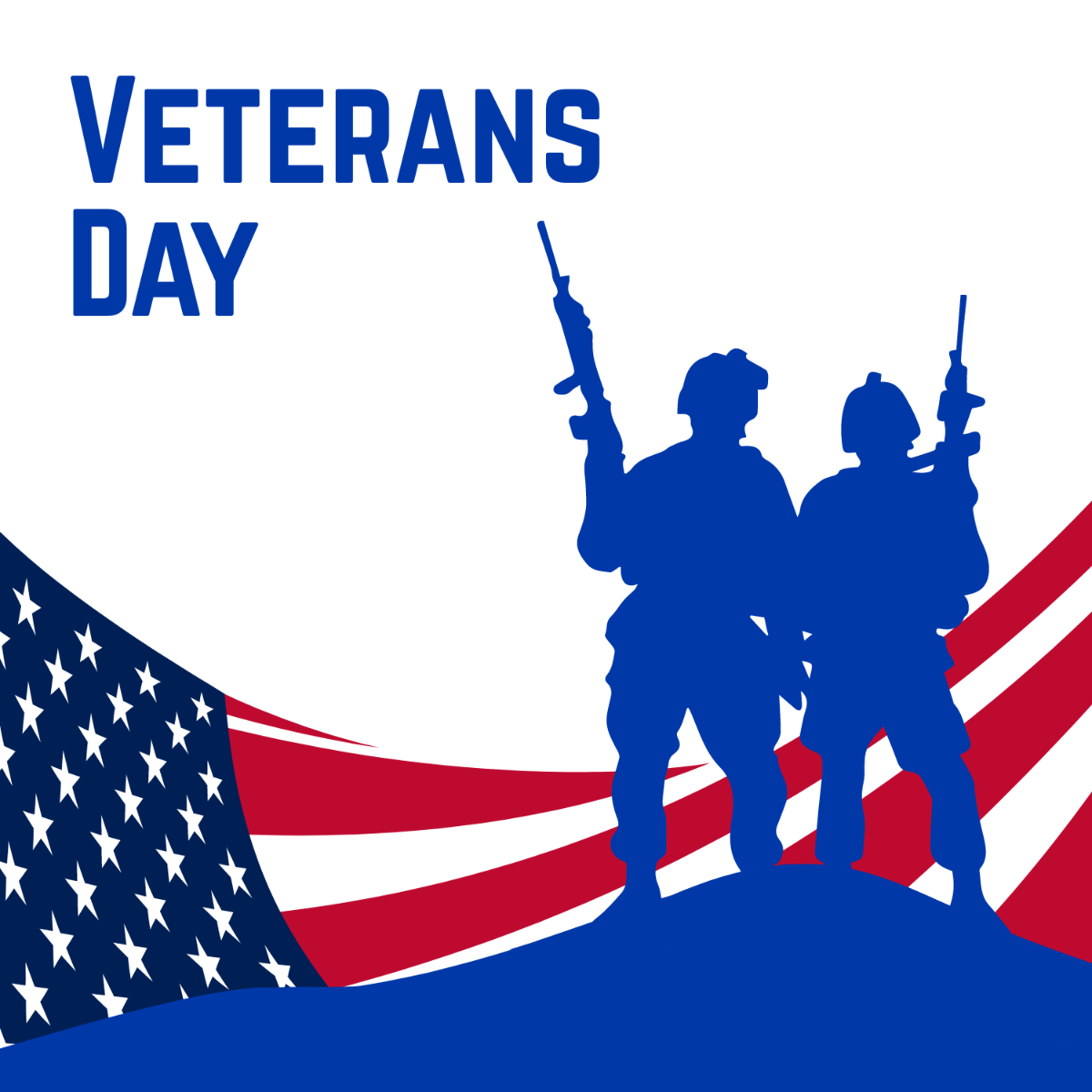 Free Veterans Day Illustrator Template