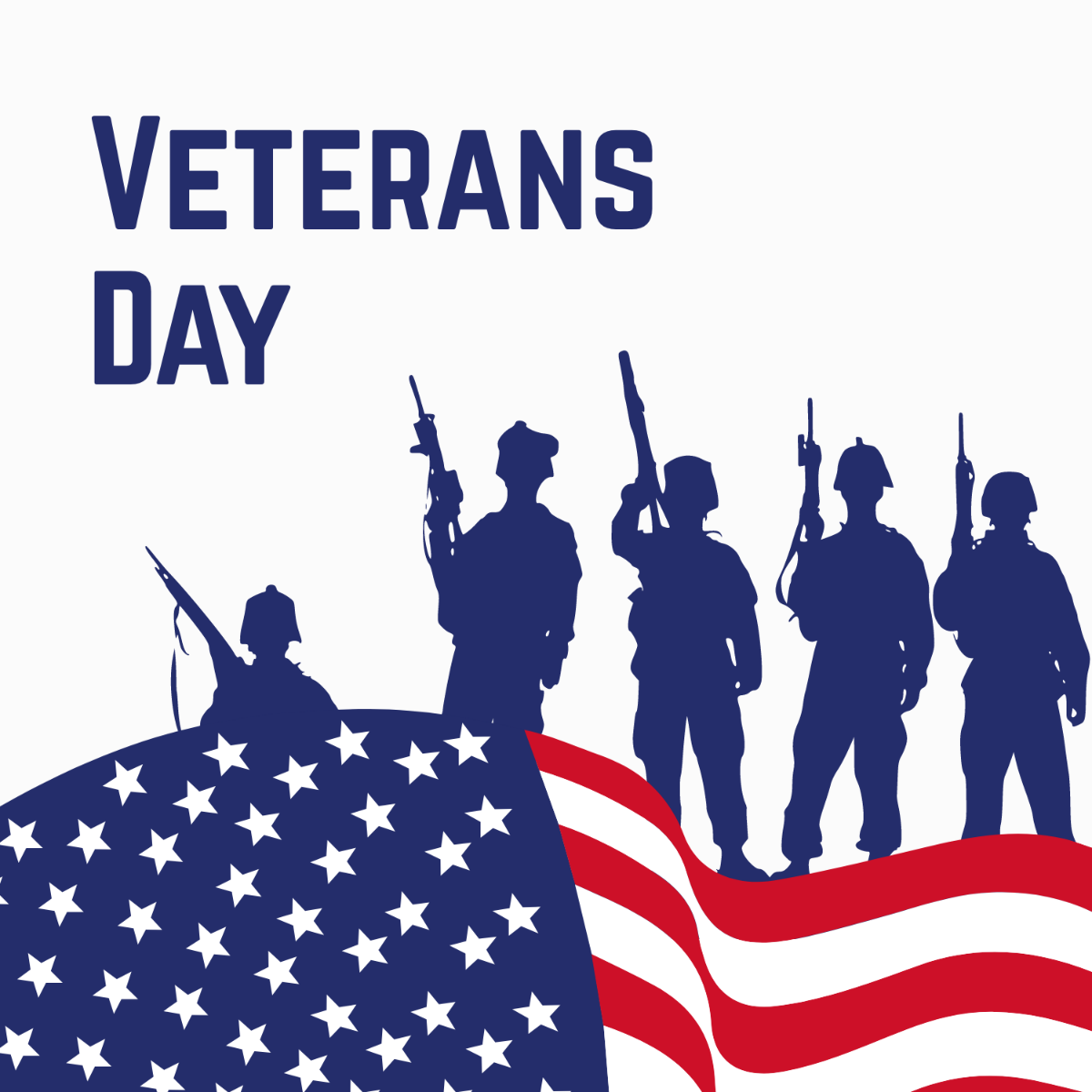 Veterans Day Graphic Vector Template