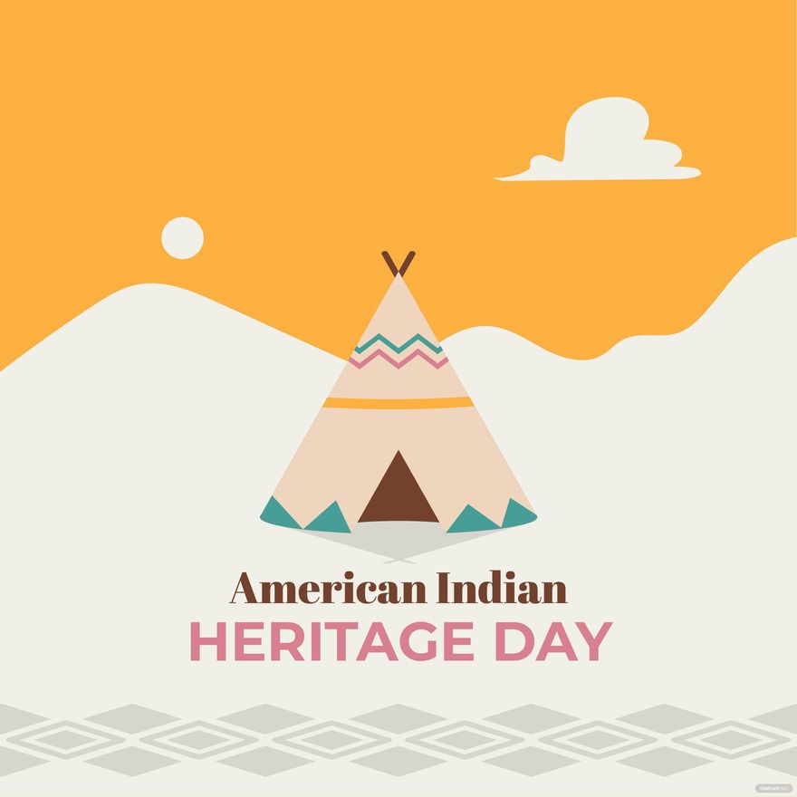 Free American Indian Heritage Day Illustration in Illustrator, PSD, EPS, SVG, JPG, PNG