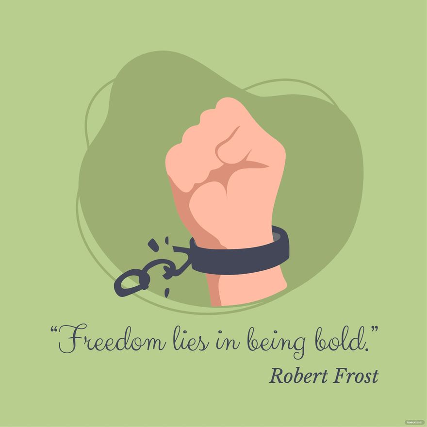 World Freedom Day Quote Vector