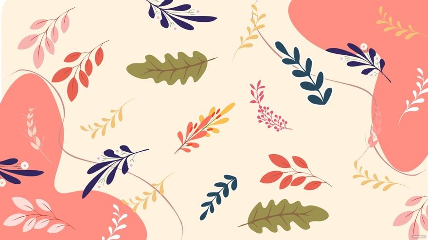 Free Spring Leaves Background in Illustrator, EPS, SVG, JPG, PNG