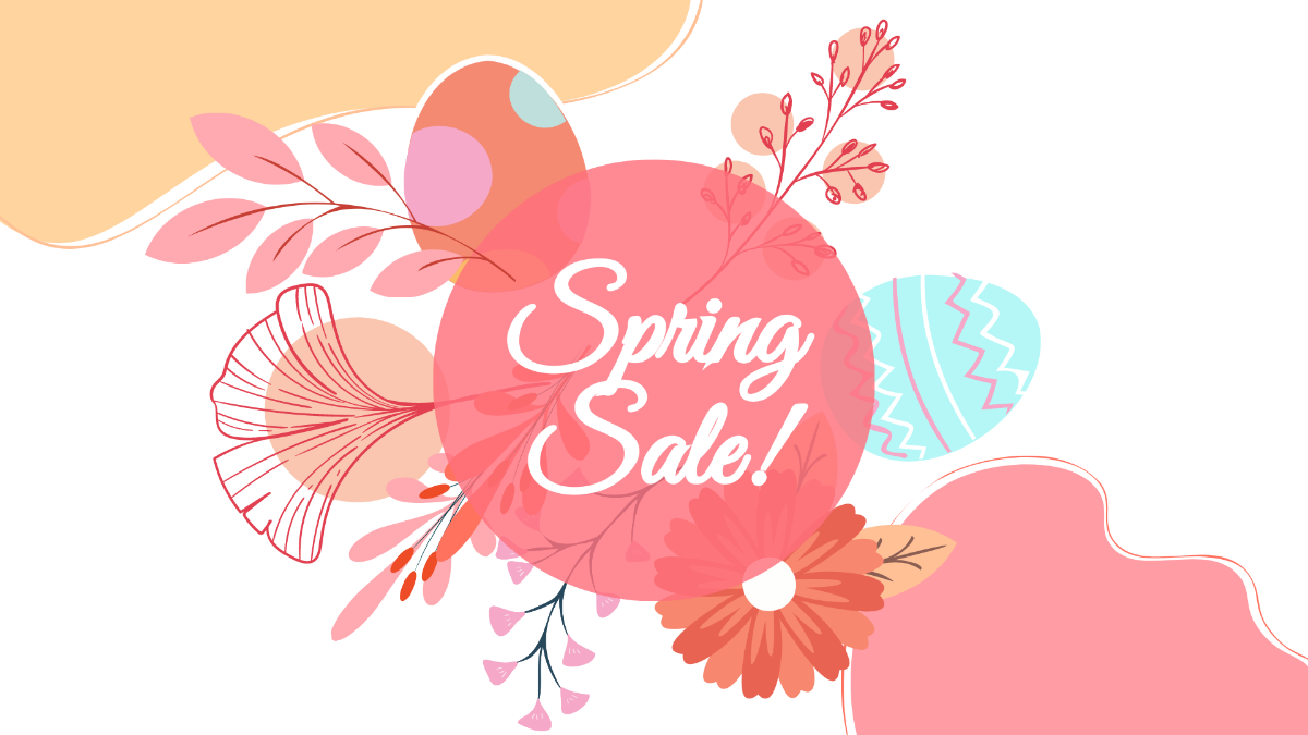 Spring Sale Background Template