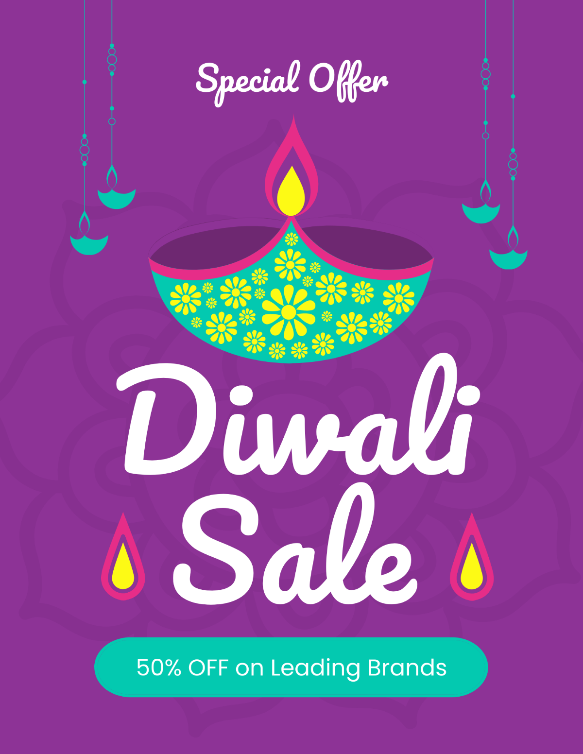 Diwali Advertising Flyer Template