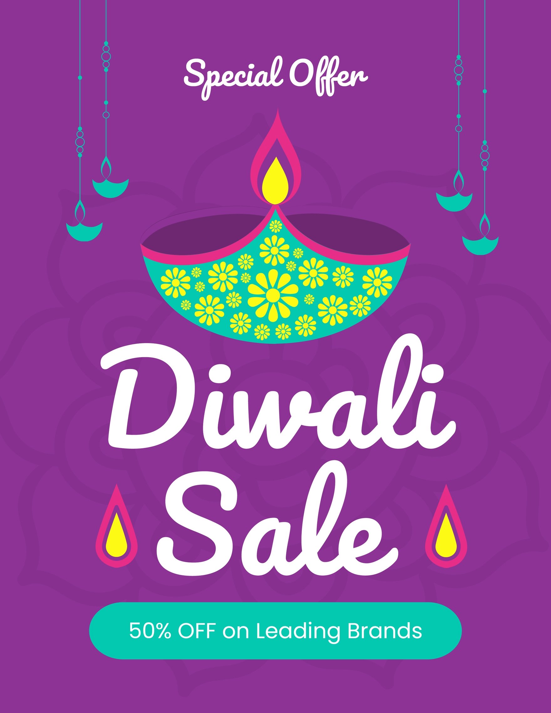 Free Diwali Advertising Flyer in Word, Google Docs, Illustrator, PSD, Apple Pages, Publisher, EPS, SVG, JPG, PNG