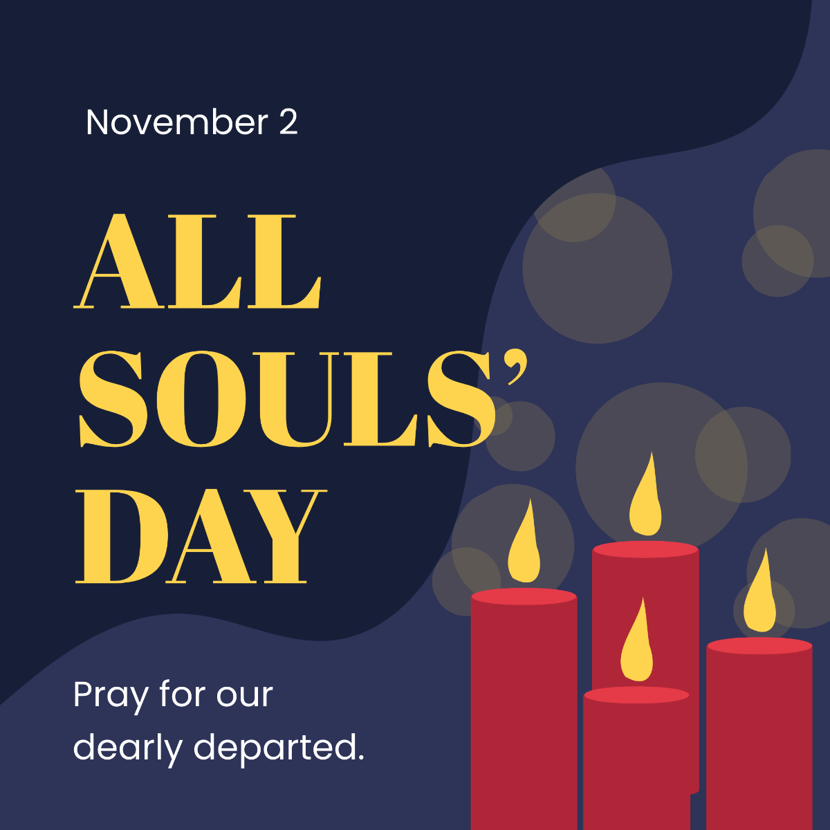 All Souls' Day FB Post Template