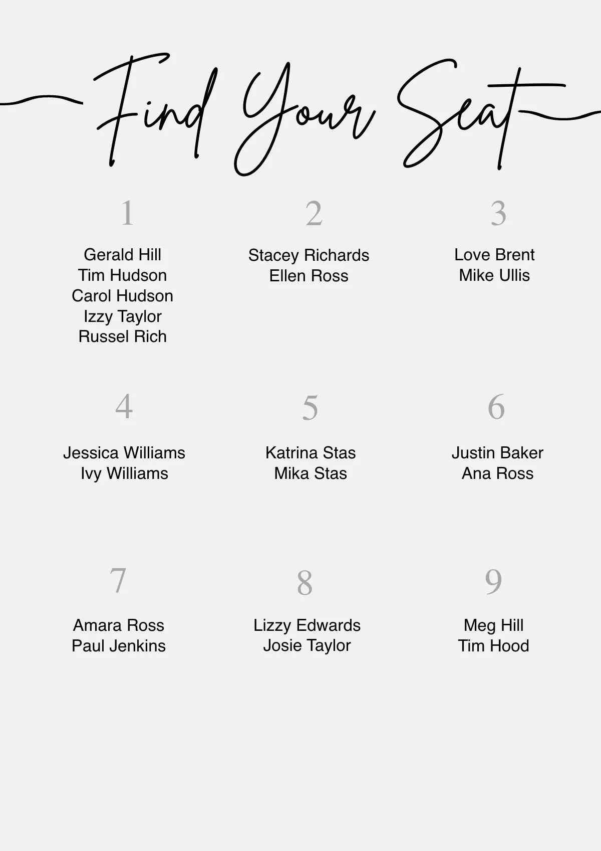 FREE Table Templates Examples Edit Online Download Template FREE Table Templates Examples Edit Online Download Template