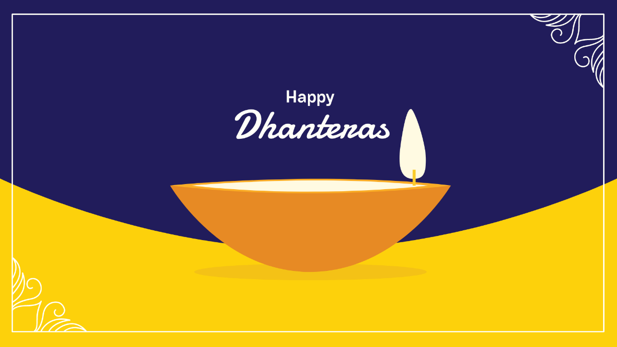Free Dhanteras Flyer Background Template