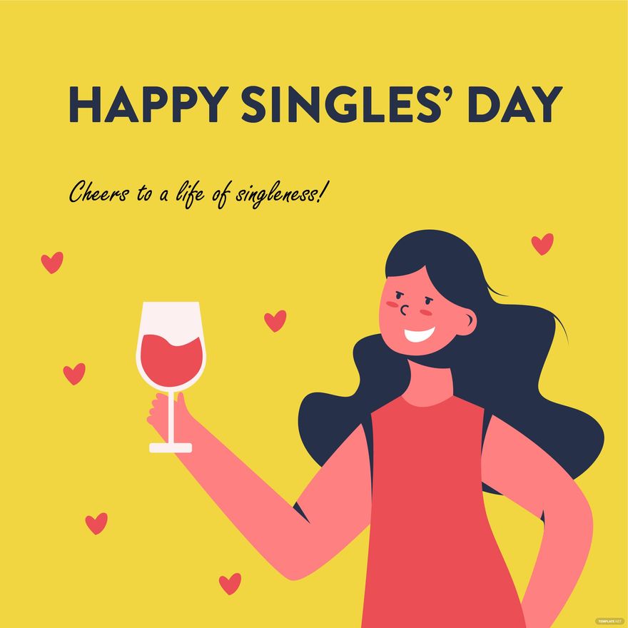 Singles Day Flyer Vector
