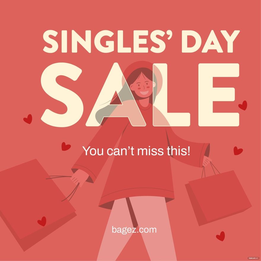Singles Day Poster Vector