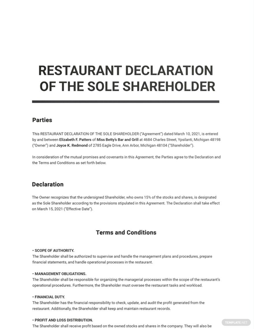 Free Solemn Declaration Template - Google Docs, Word, Apple Pages