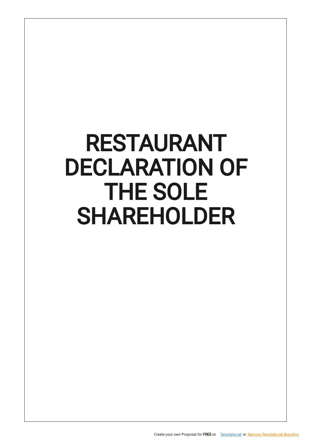 9+ FREE Declaration Agreement Templates [Edit & Download]