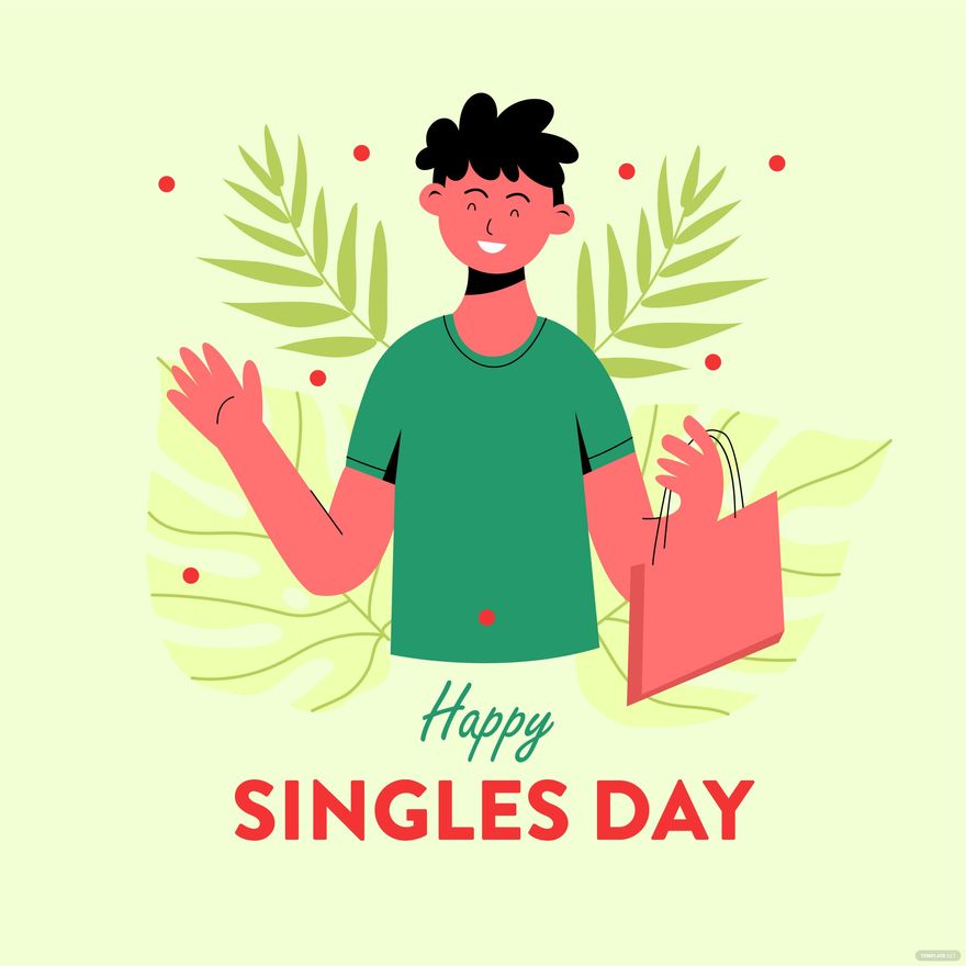 Happy Singles Day Vector in PSD, Illustrator, SVG, JPG, EPS, PNG