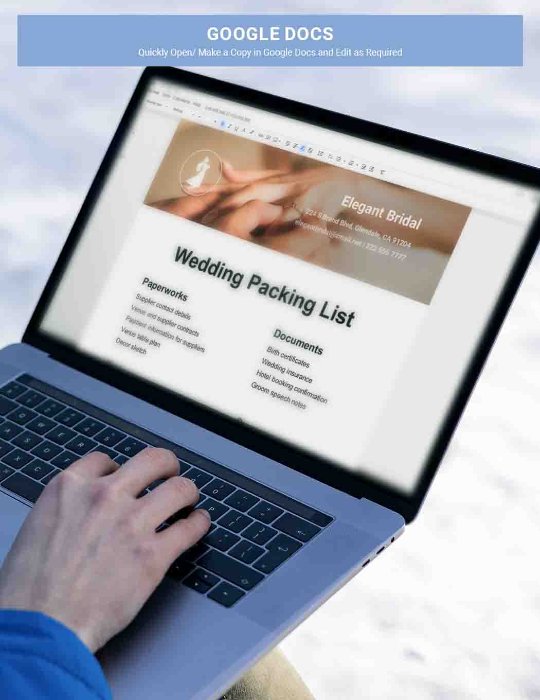 Wedding Packing List Template Google Docs Word Apple Pages