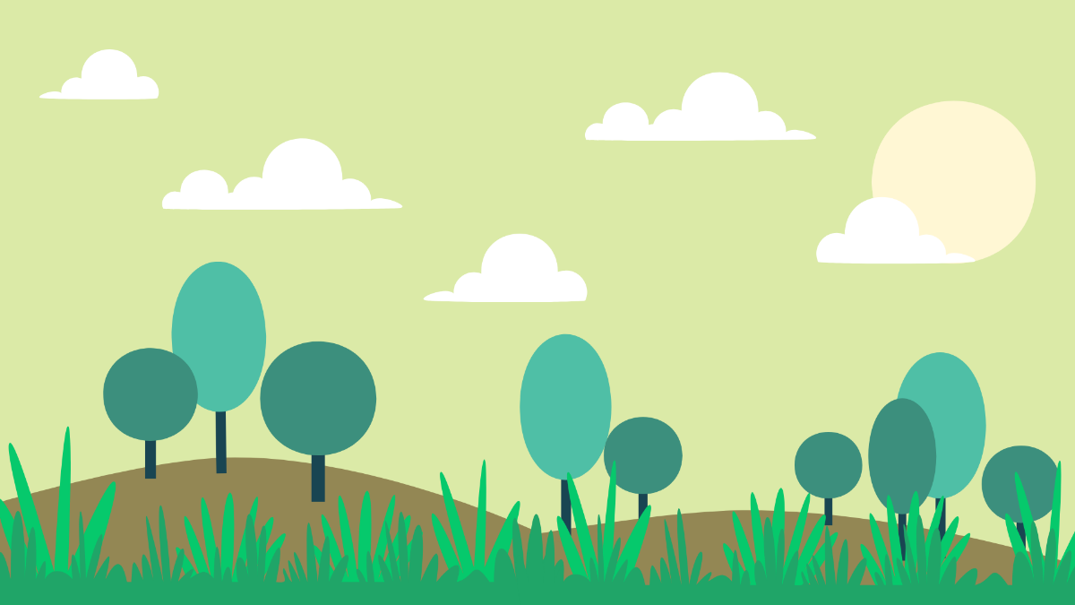 Spring Grass Background Template