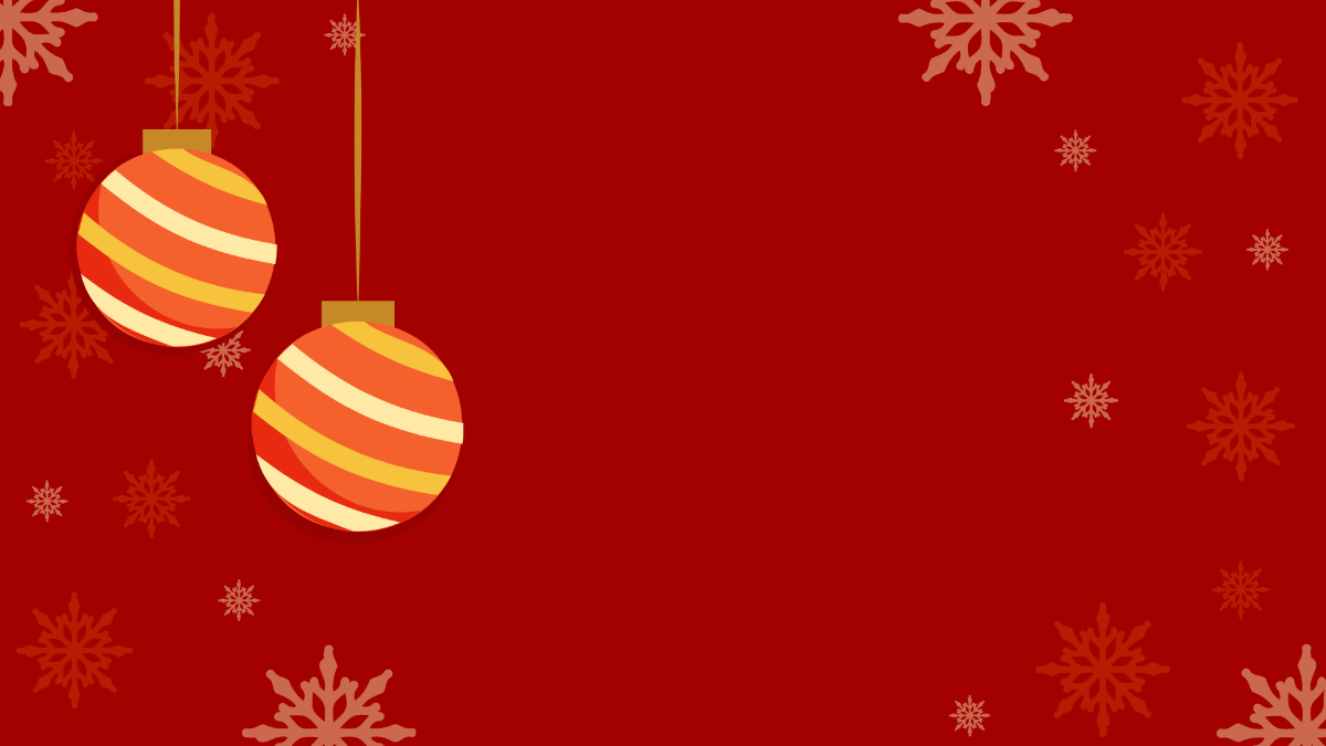 Free Red Christmas Background Template