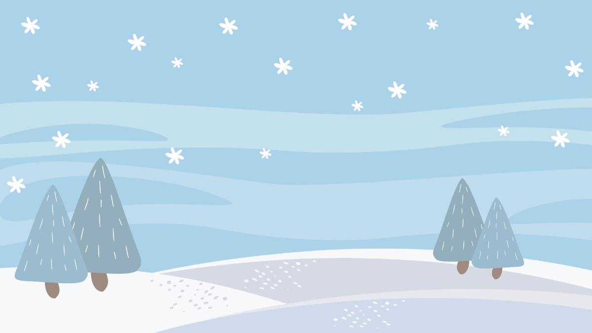 Christmas Snow Background Template